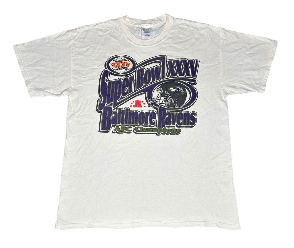 Vintage Baltimore Ravens NFL Super Bowl XXXV NFL T-Shirt